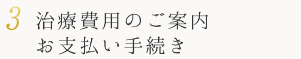 治療費用のご案内、お支払い手続き